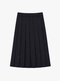 Dunst - Pleats Long Skirt in Charcoal Grey