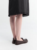 Dunst - H-Line Laced Midi Skirt in Black