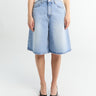 Dunst - Relaxed Bermuda Denim Shorts in Light Blue