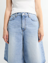 Dunst - Relaxed Bermuda Denim Shorts in Light Blue
