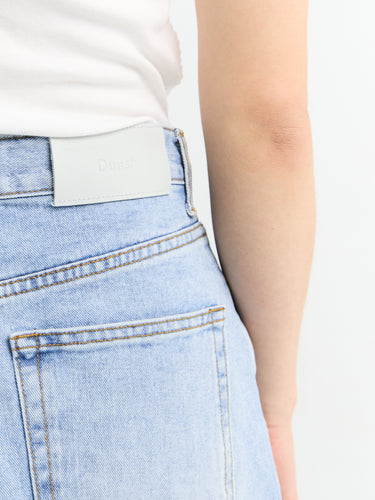 Dunst - Relaxed Bermuda Denim Shorts in Light Blue