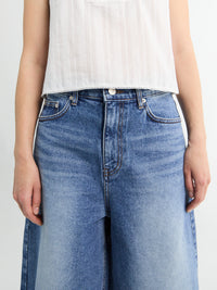 Dunst - Relaxed Bermuda Denim Shorts in Classic Blue