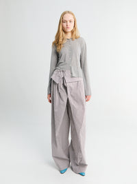 Dunst - Summer Essential Knit Cardigan in Melange Grey