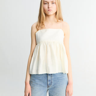 Dunst - Flared Bustier Blouse in Ivory