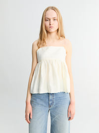 Dunst - Flared Bustier Blouse in Ivory