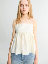 Dunst - Flared Bustier Blouse in Ivory