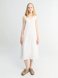 Dunst - Needlework Babydoll Dress in White