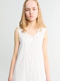 Dunst - Needlework Babydoll Dress in White