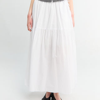 Dunst - Tiered Maxi Skirt in White