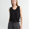 Dunst - Frilled Sleeveless Blouse in Black