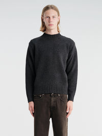 Dunst - Unisex Chunky Roll Neck Sweater in Charcoal Grey