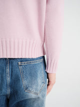 Dunst - Unisex Chunky Roll Neck Sweater in Pale Pink