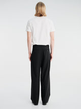 Dunst - Double Pleated Wide Slacks in Black