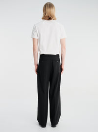 Dunst - Double Pleated Wide Slacks in Black