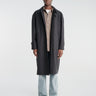 Dunst - Unisex H-Line Wool Mac Coat in Charcoal Grey