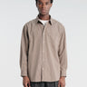 Dunst - Unisex Informal Shirt in Brown Stripe