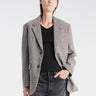 Dunst - Unisex Classic 2 Button Wool Blazer in Beige Check