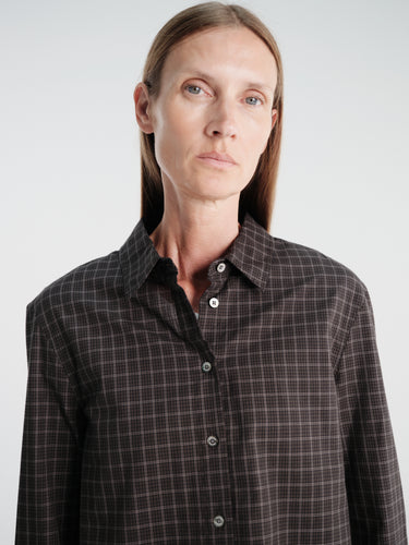 Dunst - Essential Slim Checked Shirt in Black
