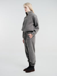 Dunst - Unisex Boucle Jogger Pants in Melange Grey