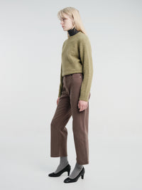 Dunst - Brushed Straight Jeans in Khaki Brown