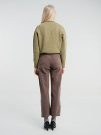 Dunst - Brushed Straight Jeans in Khaki Brown