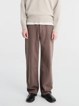 Dunst - Brushed Straight Jeans in Khaki Brown
