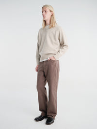 Dunst - Brushed Straight Jeans in Khaki Brown