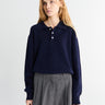 Dunst - Unisex Collared Sweater in Navy