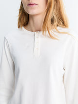 Dunst - Unisex Henry-neck T-shirt in Off White