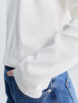 Dunst - Unisex Henry-neck T-shirt in Off White