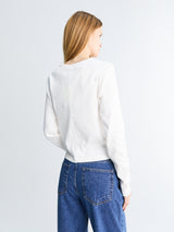 Dunst - Unisex Henry-neck T-shirt in Off White