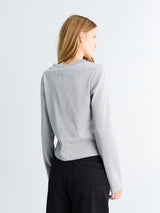 Dunst - Unisex Henry-neck T-shirt in Melange Grey