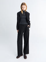Dunst - Double Pleated Slacks in Black