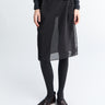 Dunst - See-Through Layering Skirt in Black