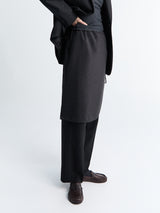 Dunst - See-Through Layering Skirt in Black