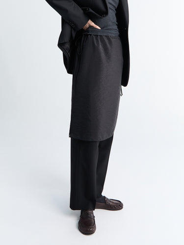 Dunst - See-Through Layering Skirt in Black