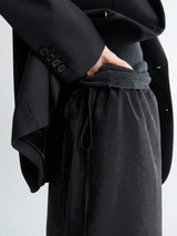 Dunst - See-Through Layering Skirt in Black