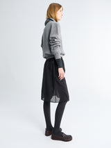 Dunst - See-Through Layering Skirt in Black