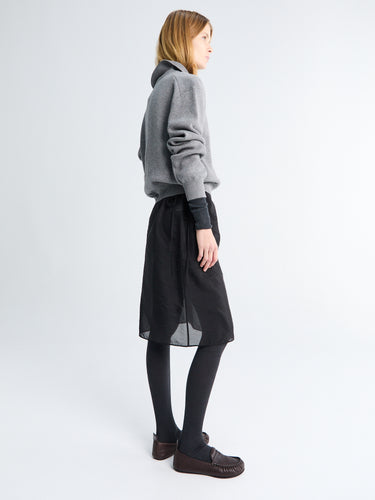 Dunst - Unisex Collared Sweater in Melange Grey