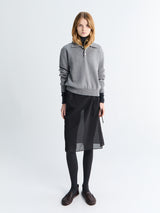 Dunst - See-Through Layering Skirt in Black