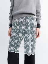 Dunst - Needlework Layering Skirt in White