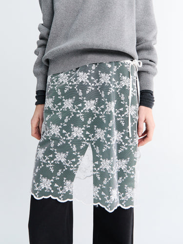 Dunst - Needlework Layering Skirt in White