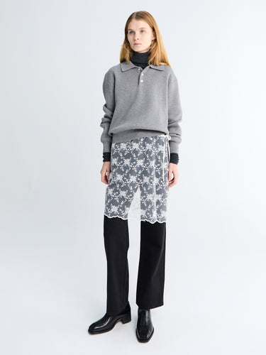 Dunst - Needlework Layering Skirt in White