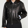 Dunst - Unisex Lambskin Leather Blouson in Black