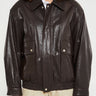 Dunst - Unisex Oversized Vintage Leather Blouson in Brown