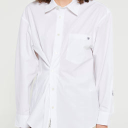 Dunst - Unisex Paperly Oversized Shirt in Ivory