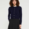 Dunst - Essential Crewneck Knit Cardigan in French Navy