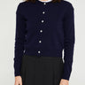 Dunst - Essential Crewneck Knit Cardigan in French Navy