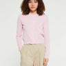 Dunst - Essential Crewneck Knit Cardigan in Light Pink