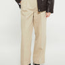 Dunst - Double Pleated Chino Slacks in Beige